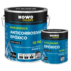 Anticorrosivo Epoxico IQ-742 - Base Anticorrosiva para Metales - Nowo Colors - Kit x 4L